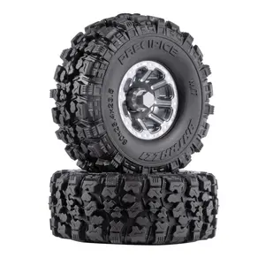 BATRAZZI 48*17mm Rubber Country Claw A/T Tires, 4pcs 0.8” Soft Gummy Compound All-Terrain Upgrade for RC Crawler FMS FCX24M Discovery Range Rover