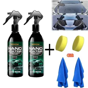Car Ceramic Coating Spray - Highly Protective - Highly Polishable - Highly Hydrophobic Fast Graphene Nano Spray -car stickers,Car stuff(10.14 oz)