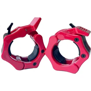 Olympic Barbell Set - One Set. Quick-release anti-slip locking barbell plate clamps, suitable for weightlifting and gym fitness training