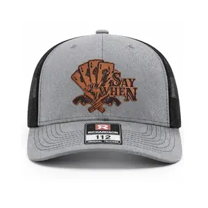Doc Holliday Say When Leather Patch Hat, Outlaw Cowboy Gunfighter Graphic Cap, Western Four Aces Custom Snapback, Retro Outdoor Country Farm Ranch Wildlife Gift For Him, Vintage Simple Classic Sun Cap, Casual Daily Wear Headwear