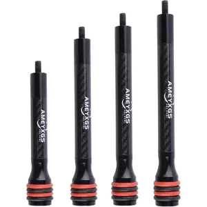 6/8/10/12 Inch Archery Bow Stabilizer Carbon Fiber Balance Bar Rod Side Rod Dampen Weight for Compound Bow Recurve Bow Accessories