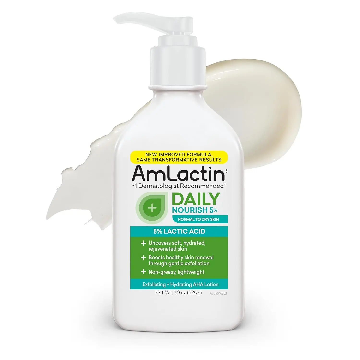 AmLactin Daily Nourish 5% Face & Body Lotion, Dry Skin, 7.9 oz