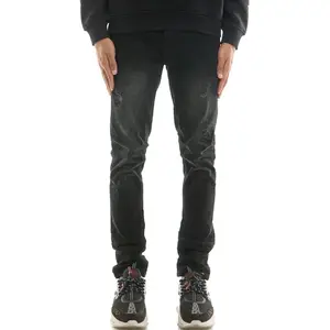KDNK Jeans - Distressed Skinny Jeans - Black - KND4780