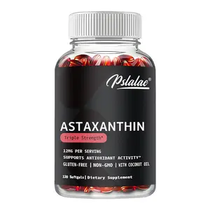 Pslalae — Icelandic Vegan Astaxanthin 12mg | Non-GMO — 60/120 Vegetarian Softgels (2-Month Supply) — Nutritional Support