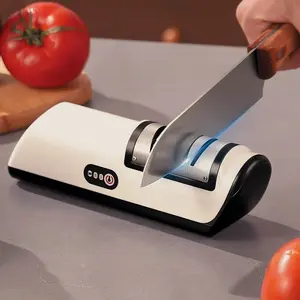 Electric Knife Sharpener, Fully Automatic Charging Small Knife Sharpener, Home Kitchen Tool, Multi-Functional Sharpening Stone, Essential Kitchen Gadgets