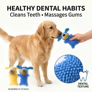 Squeaky Plush Dog Toy for Throwing & Catching – Soft Chenille Interactive Toy for Owner-Dog Bonding & Gentle Play
