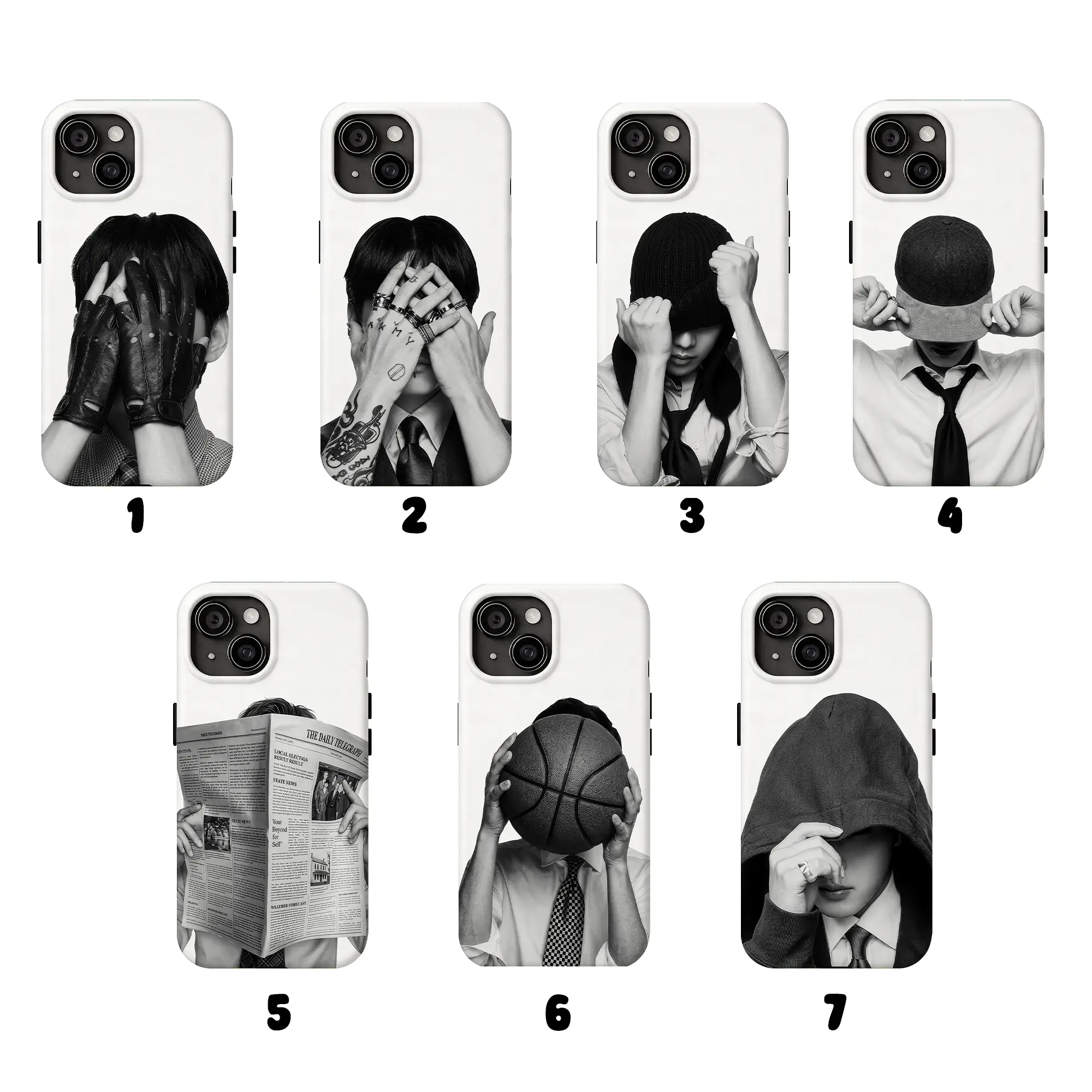 Kpop Tough Phone Case Collection, Aesthetic Merch Cover, Case Suitable for iPhone 17/16/15/14/13/12/11 Pro Max/Plus and Samsung Galaxy S23/22/23/24/25/26 Ultra, Gift for Fan