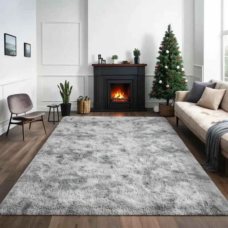 Shag Area Rugs for Bedroom & Living Room, Ultra Soft Fluffy Area Rugs for Dorm, Indoor Carpets, Nursery Rugs for Kids, Home Decorative Rugs