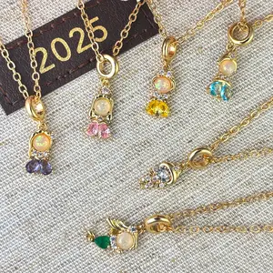 Princess Inspired Necklace – Dainty Gold Jewelry, Fairy Tale Charm, Rapunzel Ariel Belle Cinderella Pendant, Princess Gift for Kids & Adults