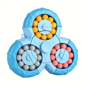 Magic Cube Puzzle Toy, 1 Count 6-face Rotating Interlocking Puzzle Cube Toy, Educational Stress Relief Toy for Kids & Adults