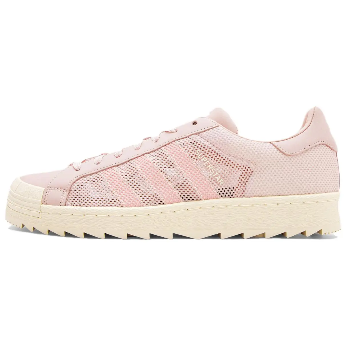 CLOT x Adidas Originals Superstar Breathe Pink Low-Top Casual Footwear - Unisex Trainer, House White Official Maison Mihara Trending Lifestyle Shoes