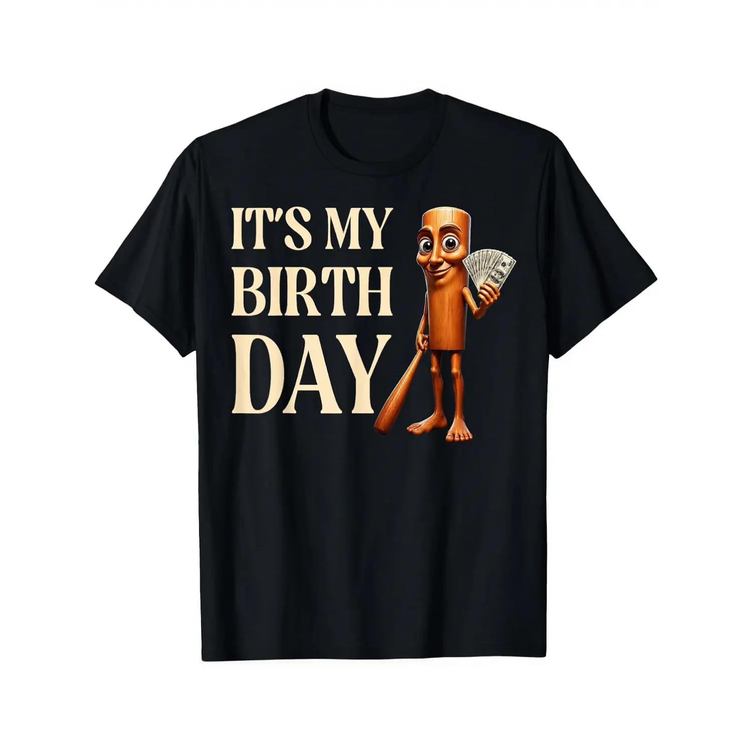 100% Cotton It's My Birthday Tung Tung Tung Sahur Birthday Boy Girl Kid T-Shirt Unisex Clothing Streetwear
