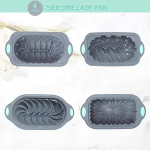 Don’t Buy Baking Pans Before Seeing This！Silicone Loaf Pan Set, Non-Stick Oven Safe for All Baking