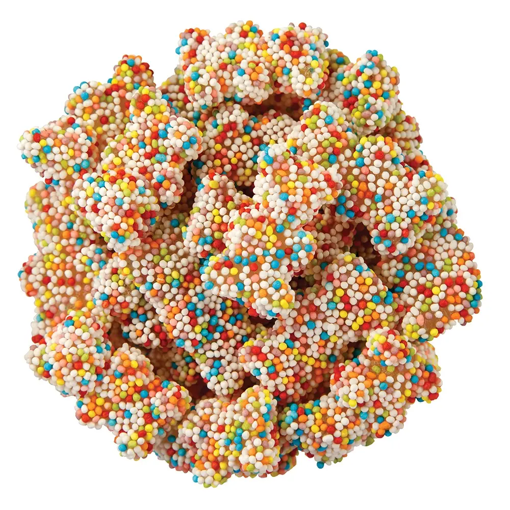 Crispy Crunch Bears - Colorful Snack with Unique Texture and Flavor Description