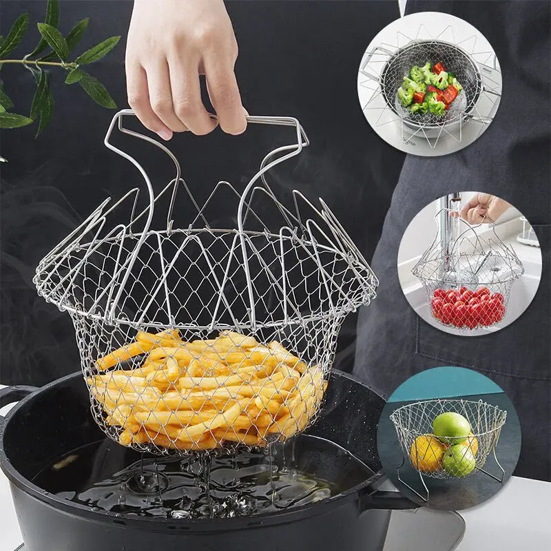Chef Basket SteelMesh Deep-Fry Drainer