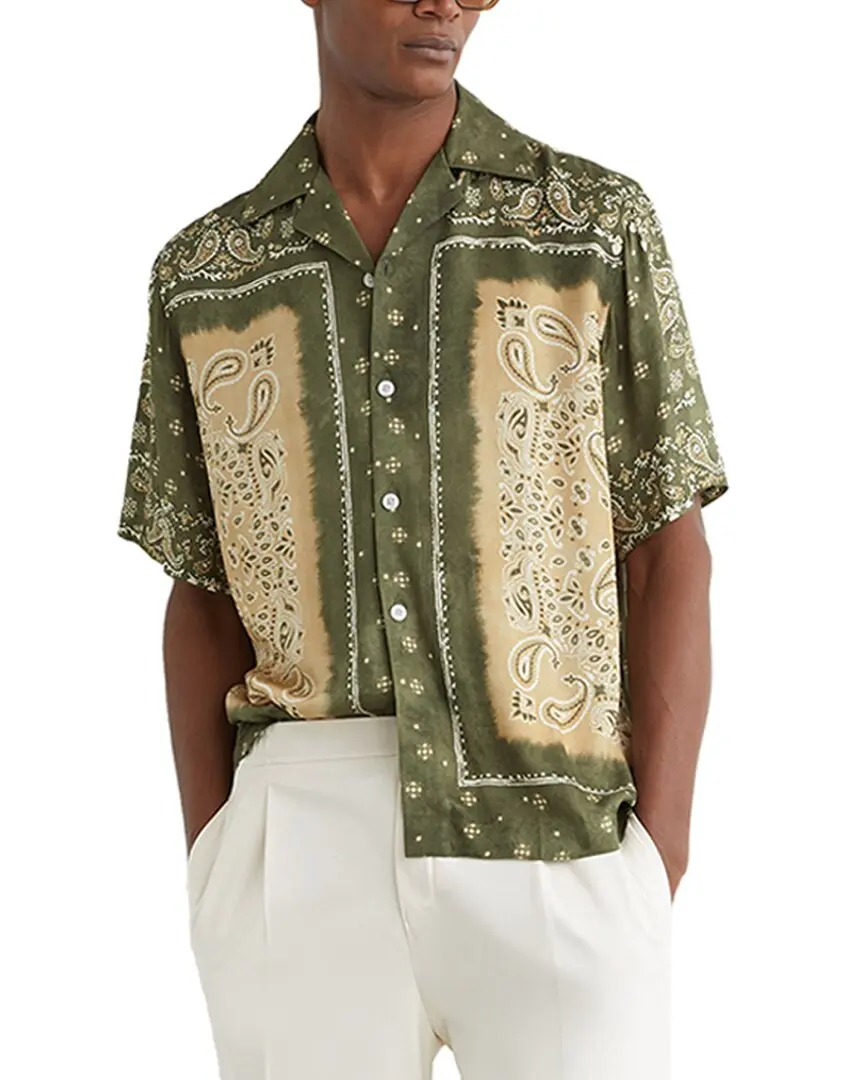 Reiss Vicente Paisley Print Casual Shirt