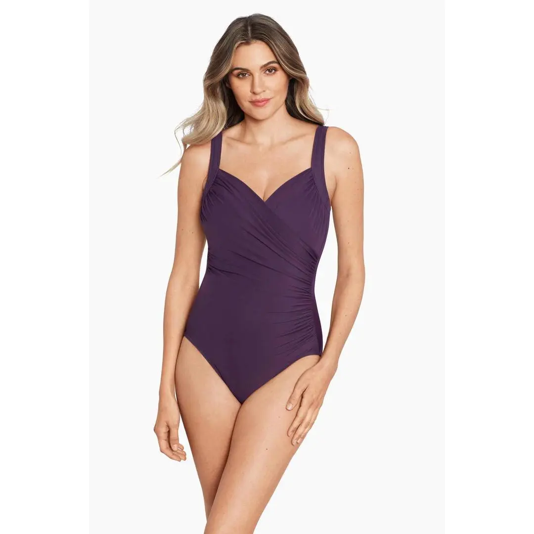 Lady's Miraclesuit Sanibel DDD-Cup 1-Piece Bra, Spandex Fabric, Stylish Swimwear for Sports & Outdoor Activities