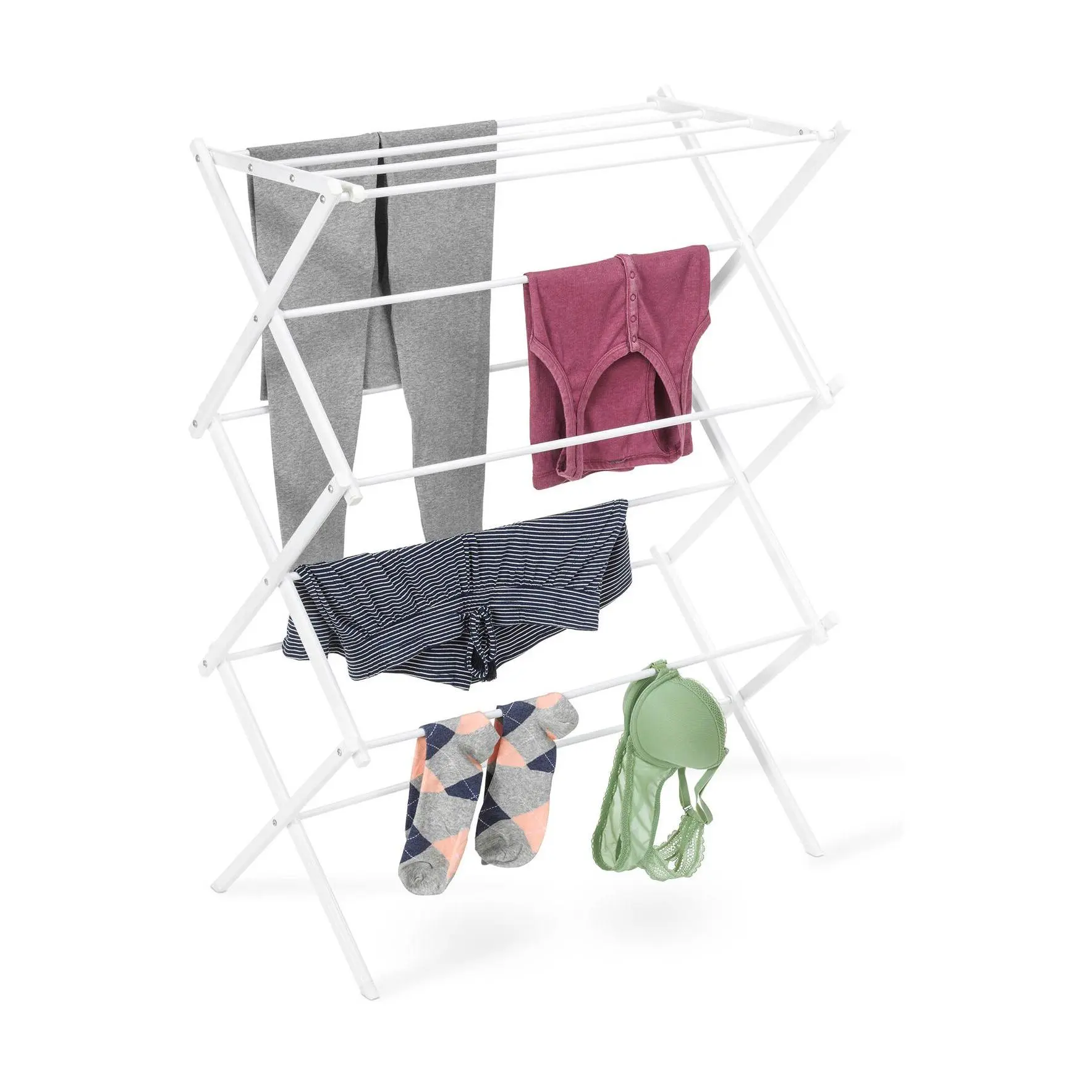 Whitmor 3-Tier Folding Metal Drying Rack