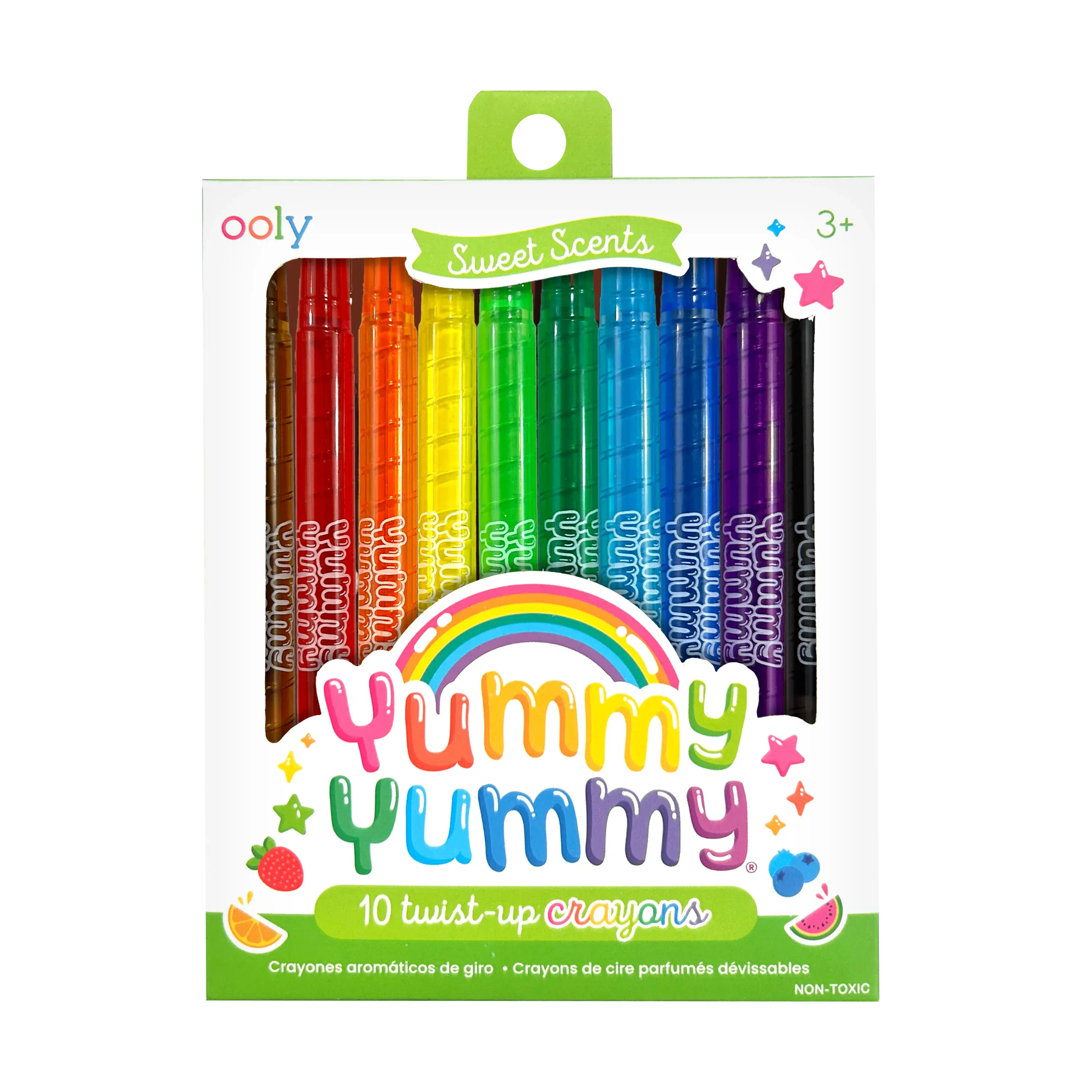 Yummy Yummy Scented Twist-Up Crayons - Set of 10