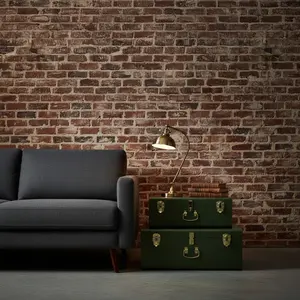 Set of 2 Industrial Green Metal Keepsake Trunks | Holiday Decor & Heirloom Storage