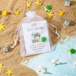 Set of 25 Employee Appreciation Gifts Bulk , Thank You Staff Gift with Animal Pun Note Cards for Coworkers, Quality Materials Funny Resin Ducks Stars Whales Turtles Owls Favors, halloween gift card, christmas gift outdoorfun