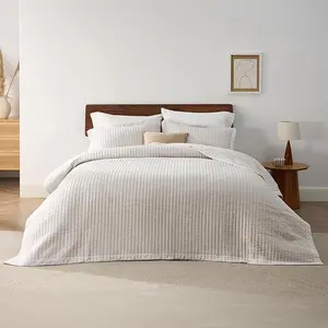 Bedsure Bone Bedspread Coverlet  - Lightweight Soft Bedding Set for All Seasons, Corduroy Pattern Quilt Set, 3 Pieces, 1 Quilt  & 2 Pillow Shams