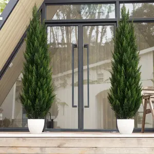 3FT/4FT/5FT Artificial Cedar Tree Faux Topiary for Decor