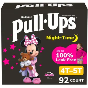 Pull-Ups Night-Time Potty Disposable Training Pants- Girls - 4T-5T - 92ct