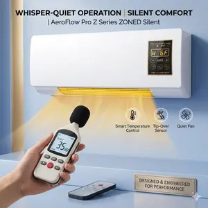 STOP BUYING TWO!  2-in-1 All-Season Wall Fan & Heater - Dual Mode Warm & Natural Air, The Ultimate Home Comfort Essential (White)