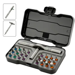 24 in 1 Magnetic Screwdriver Set, Multifunctional Drill Bit Set, Household Repair ToolKit, Detachable T-shaped Ratchet Handle Hardware