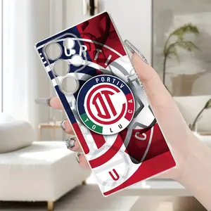 Creative - Fresh Summer Classic Italian Football Poster Pattern - Latest Shockproof And Anti-Vibration, High-End Fashionable Suitable for Samsung Galaxy S25/S24/S23/S22/S21/S20Ultra/Plus/Fe - Transparent TPU Soft Case, Birthday Gifts Cellphone Smartphone