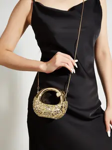 Mini Crescent Bag with Detachable Chain Strap, Lightweight Fashion Design, Perfect for Parties and Daily Wear, Ideal Gift Accessory