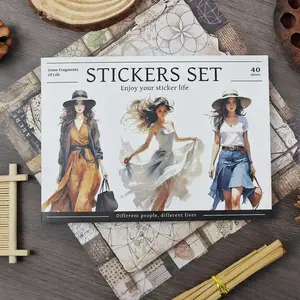 People Sticker Book – Timeless Style Edition, 40 Sheets with 299 Pcs: Perfect for Junk Journals,Scrapbooking, Bullet Journals, Planners, DIY Crafts,TikTokShopJumpstartSale