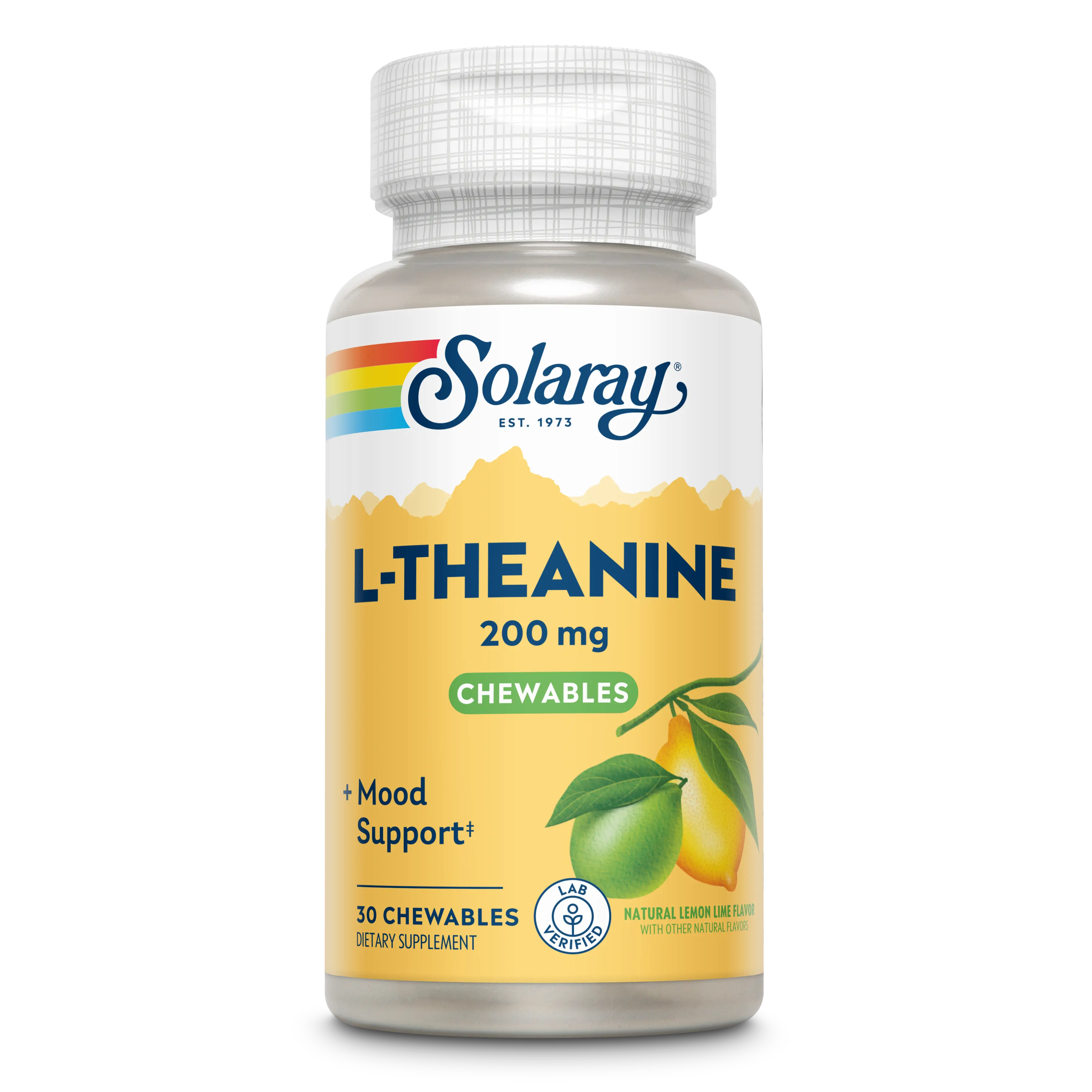 Sugar-Free L-Theanine Chewable, Lemon-Lime Flavor