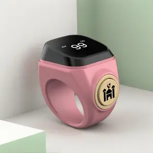 Muslim Zikr Prayer Counter, Islamic 33/99 Dhikr Vibration Reminder, APP Sync, Waterproof Design, Long Lasting Battery, Smart Electronic Beads, Tasbih Counter, Tasbeeh Counter