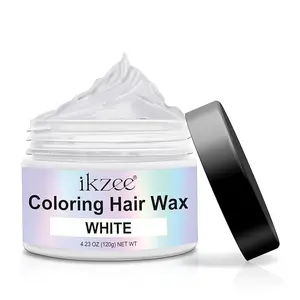 Temporary Hair Color Wax, Instant Natural Hairstyle Cream Dye, Long-lasting Colored Washable, Disposable Coloring Mud for Party, Cosplay, Masquerade, DIY, Halloween-4.23 oz