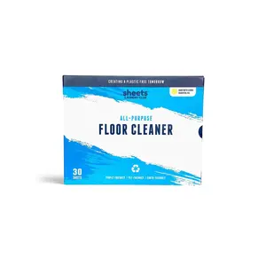 Dissolvable Floor Cleaning Sheets – Plastic-Free, Eco-Friendly Mop Solution- 30 Sheets
