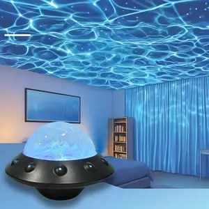 USB-Powered Aurora LED Projector Night Light/Atmosphere Bedroom Night Light/USB-Powered Multicolor Aurora Projector/No Remote Control for Light Adjustment, Very Suitable for Parties, Stages/Living Rooms/Offices/Bedrooms/Game Rooms/Christmas Light