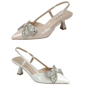 Aurora WIDE-FIT Embellished Bow Kitten Heels
