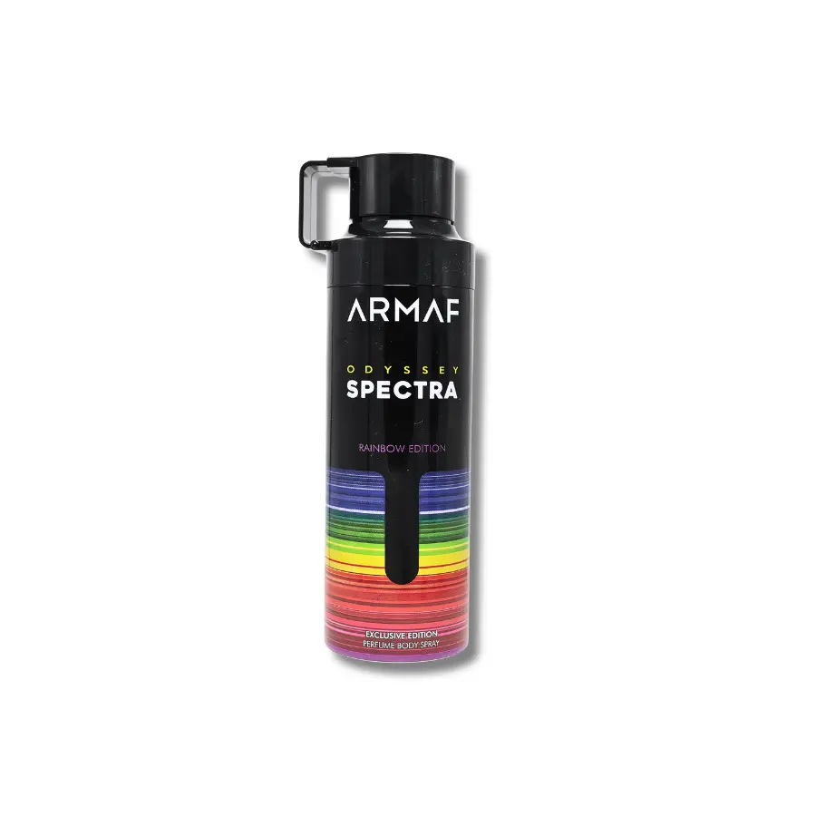 Armaf Odyssey Spectra Rainbow Edition Deodorant Body Spray, Tender Liquid Fragrance for Personal Care, 6.8 fl oz (200ml), 36Months, Single Item, Body Care, Underarm Care Deodorants