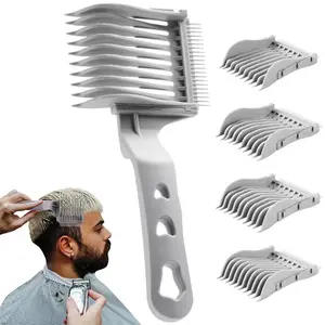 4-in-1 Detachable Fade Comb Set, Barber Fade Comb, Suitable for Home, Salon Use, Compatible with all Hair Cutting Shears and Barber Tools