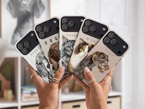 Custom Pet Phone Case Using Pet Photo And Name, Soft Sand Collection