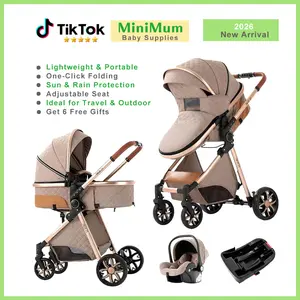 2026 Lightweight Travel  for Baby & Toddlers - Easy Fold &Compact  with Canopy, Storage Basket, Multi-Position Recline & Convenient One-Hand Fold bassinet  change vintage Adjustable Doll  system Stroller Car Seat Toy Arch electric umbrella Double