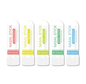 5 Pack Nasal Stick | Vapor Flow Technology | Cool Refreshing Sensation | Natural Mood Boost | Simple Ingredients | Essential Watermelon, green apple, mint, lemon, green grape Menthol Inhaler