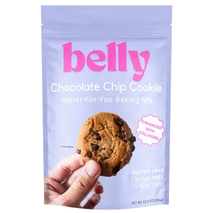 Belly Chocolate Chip Cookie Baking Mix l Bloat-Free Formula l Enhanced With Collagen l Gluten/Grain Free l High Protein & Low Sugar l Non-GMO