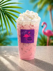 Cherry Blossom Loaded Tea - Cherry & Almond flavor, 298mg of Caffeine, Contains real cream & coconut milk, Zero Sugar