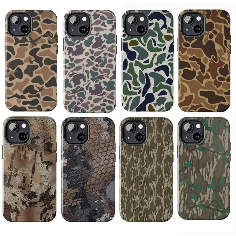 Retro Waterfowl Pattern Smartphone Case with Protection - Casing Cover Accessory for iPhone 15/11/12/13/14/16/17 Pro Max/Plus, Samsung Galaxy S22/23/24/25/S23FE Devices