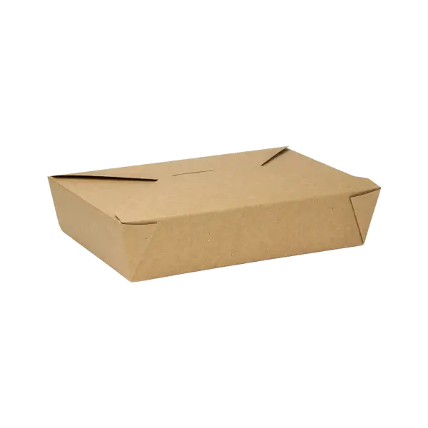 [200 ct] Paper Take-Out Boxes | #2 | 54 oz | Kraft