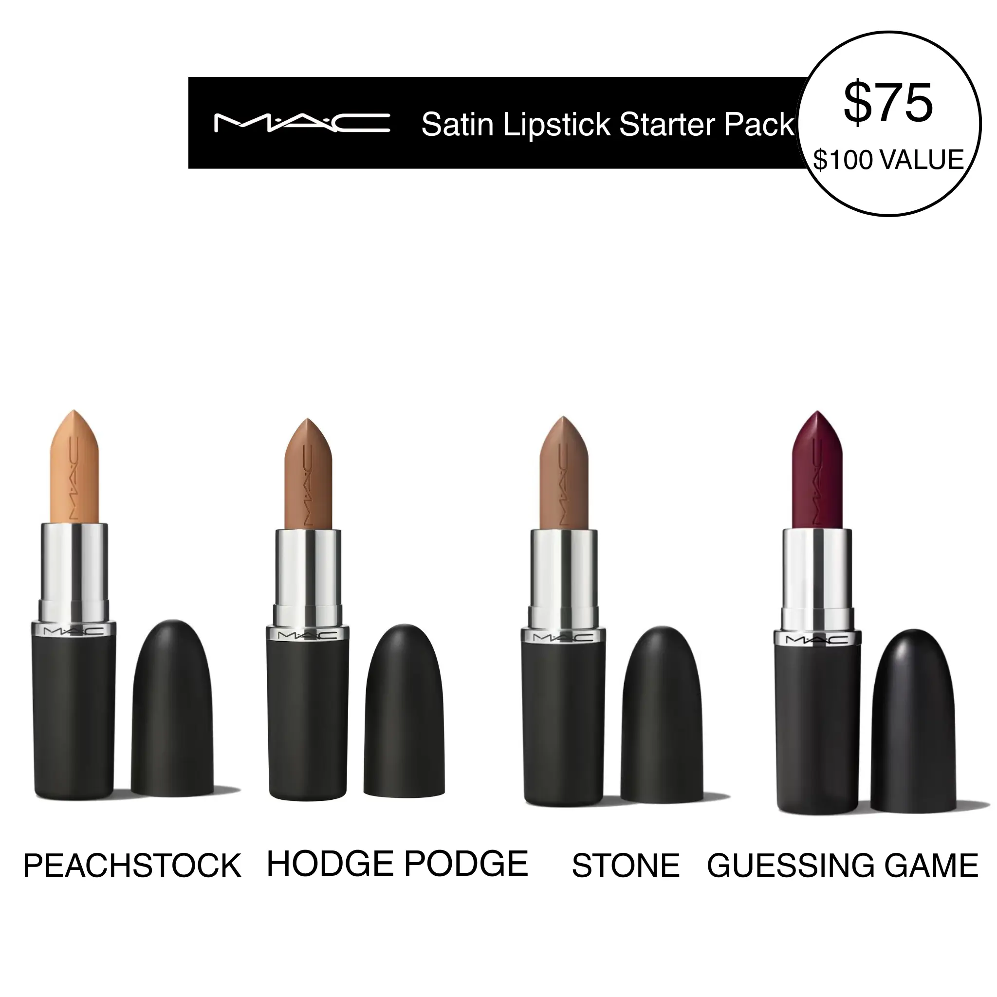 MAC Satin Lipstick Starter Pack MAC Satin Lipstick Starter Pack