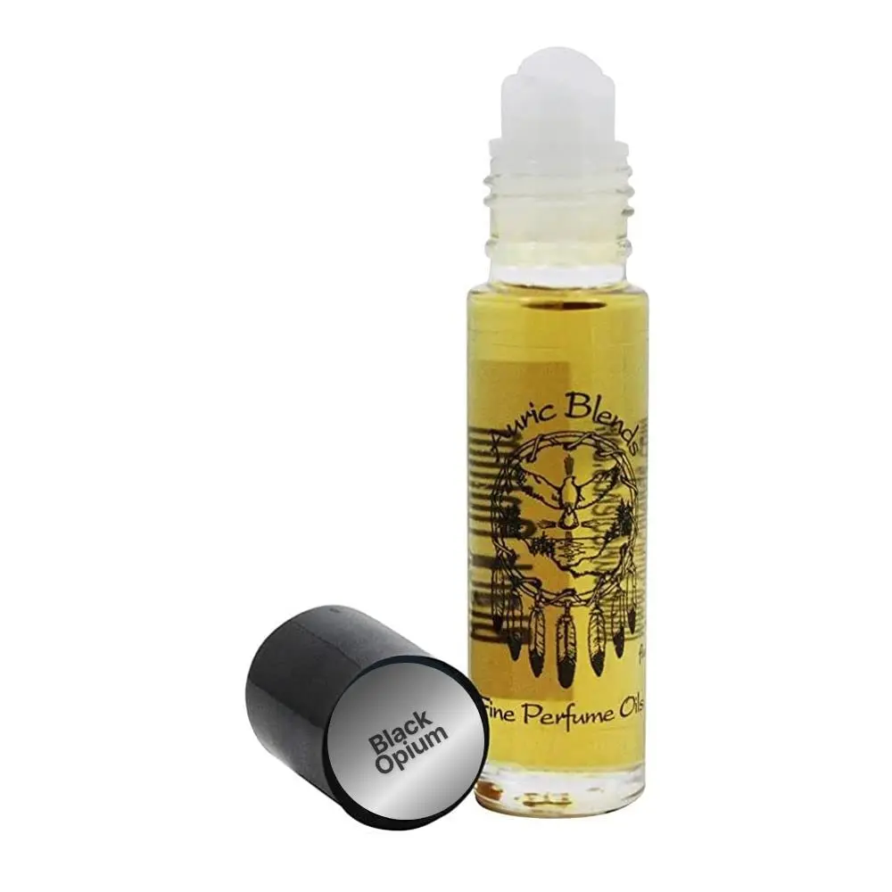 Auric Blends Black Opium Perfume Oil 0.33oz | Exotic Long-Lasting Roll-On, Vegan & Alcohol-Free